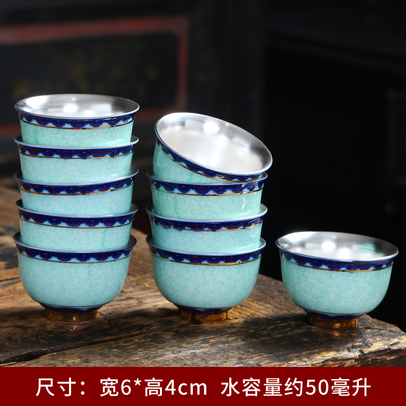 The Sample tea cup ceramics jingdezhen blue and white porcelain cup individual hat to single CPU kung fu tea master hand made small tea cups