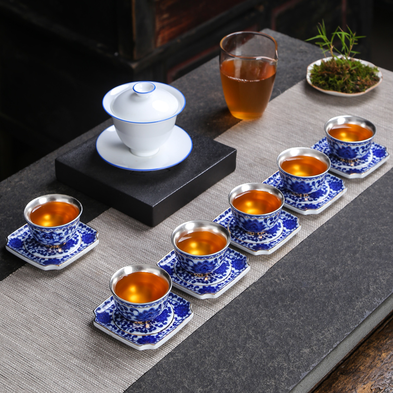 Kung fu tea sample tea cup dehua porcelain tea master cup single cup bowl of household ceramic tea cups