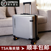 Business Den Chassis 18 Inch Small Light Pull Bar Box Mini MENS SUITCASE UNIVERSAL WHEELS TRAVEL PASSWORD BOX