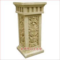 New Decoration World Sandstone GRP Sculpture Villa Hotel Garden Forest Landscape Outdoor Indoor Decoration Eu Style Flower Pot Column Piers