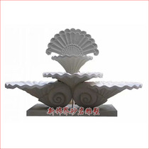 Sandstone round sculpture Hotel large garden landscape Villa wash basin European fountain Shell fountain