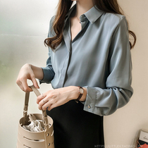 Port Taste Fat Mm Less Age Light Cooked Heart Machine Lock Bone Blouses Polo Collar Snowy Shirt Loose White Big Code OL Lining Clothes