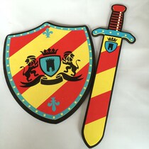 Childrens toy sword boy sword soft glue does not hurt people and does not hurt knife shield foam knife cosplay play