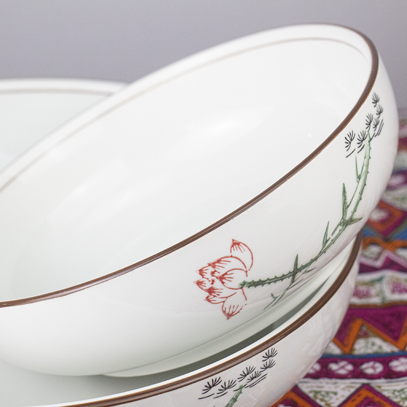 Extra - large ceramic bowl rainbow such as bowl of soup basin domestic large bowl of sour pickled cabbage boiled fish bowl hair "prosperous bowl ltd. tableware