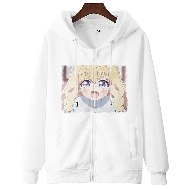 熊熊勇闯异世界动漫周边男女优奈菲娜衣服拉链卫衣外套二次元学生