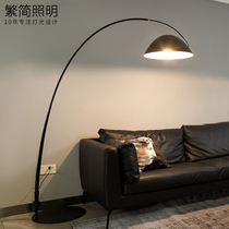 Simple in red fishing lamp landing lighting design lightweight luxury simplified designer living room study vertical table lamp