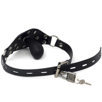 Separate inflatable mouth plug shackle female slave binding sex toys mouth ball gag torture equipment