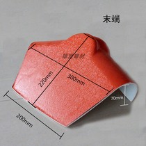 Positive ridge tile end sealing ASA resin tile fitting oblique spine tile end spine tile plug edge sealing resin tile ridge