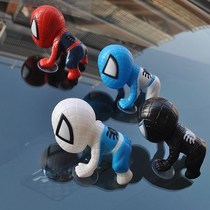 Creative car ornaments shaking head suction cup Spider-Man safe interior decorations personality cute instrument panel ornaments