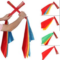 30 cm lengthened Mongolian dance Adult chopsticks dance props Square dance 45 cm silk cloth