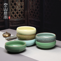 Empty Mountain New Rain Tea Wash Large Pen Wash Water Spittoon Washed Tea Bowl Ceramic Utilita Tea Accessories Tea Track Zero Deserve