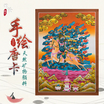 Nepal hand-painted auspicious mother Buddha statue Thangka decoration painting Tibetan life Buddha Thangka living room porch painting