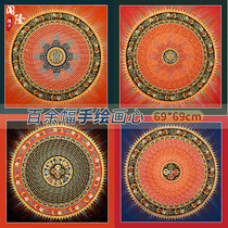 Trespass Tangka Handmade Altar City Nepal Tibetan Handmade Natural Mineral Pigments Buddha Tang Guan Guan Decoration Painting Fresco