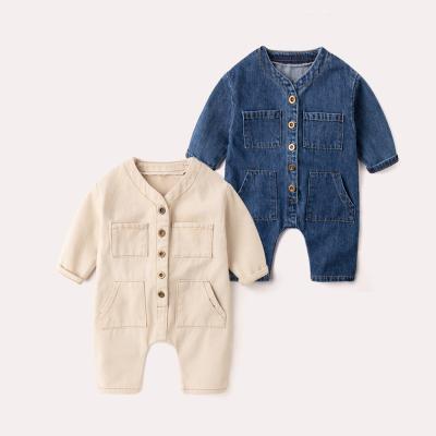 Newborn Cowboy Conjoined Clothing Spring Male Harvest Baby Spring and Autumn climbing to serve baby