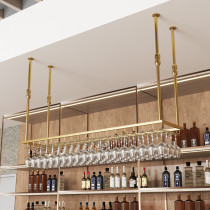 Wine glass rack hanging upside down wine glass rack household hanging light luxury high-end hanging glass rack wine rack ornaments storage rack