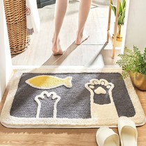 Cartoon Floor Mat Bathroom Suction toilet door Entrance Door slip mat for home Bedroom Carpet Door Cushion Washroom Foot