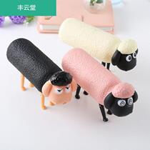 Male and female students cute drinking cups creative personality childrens glass Lamb Sean Net red insulation anti-drop Cup