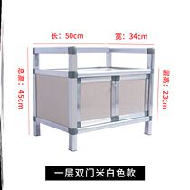 Storage kitchen storage rack multifunctional household glove cabinet with drawer saving space shelf cabinet microwave oven