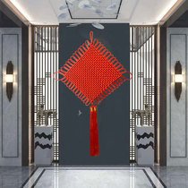 Chinese knot pendant Living room large blessing word Lucky evil spirits Town house entrance Housewarming decoration Peace Festival concentric knot small