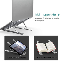 Notebook bracket aluminum alloy folding telescopic computer bracket portable desktop raised cooling bracket office base