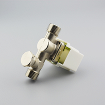 Solar water outlet special solenoid valve high temperature nickel plated copper valve body endless return pressure normally closed type AC220