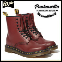 dr Martin boots female Inn Wind Classic style genuine leather retro 1460 breathable lacing locomotive short boots Martens