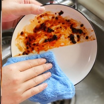 Dishwashing cloth pure cotton yarn thickened full cotton kitchen Home Not Stained with water-not-not-not-able to remove hair dishwashcloth Domestic Wipe Handtowel