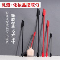 Cosmetic Dig Spoons Silica Gel Small Tip Scraper Spoon Small Stick Small Spoon Long Handle Spoon Skin-care Products Beauty With Stirring Liquid