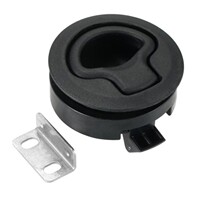 Round lock for RV Pull ring handle Ambulance drawer lock Black white Zinc alloy cylinder lock