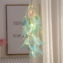 Dreamcatcher hanging wind bell net red romantic dormitory small color light string light Battery light Bedroom room decoration decorative light
