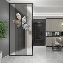 Modern simple Changhong glass screen partition decorated bedroom entrance door to obscure the mask toilet office