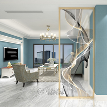 Modern simple folding mobile gathering glass screen partition living room light luxury simple bedroom porch shelter home