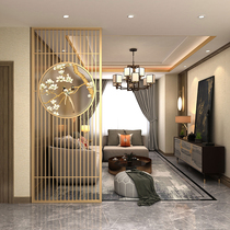 Iron glass screen input into the parlour of the living room mask decorated modern industrial wind light luxury metal minimal hollow wall