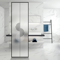 Modern simple bedroom living room glass screen partition light luxury creative room entrance wall bathroom cover