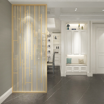 Northern Europe light luxury and modern glass screen partition wall bedroom to block home living room restaurant