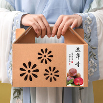 Sanhua Li Packaging Box Li Zi Gift Box Fruit Universal Gift Box 5-10 Catty Box Upscale Carton Custom