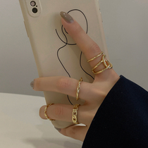 Index finger ring female niche design plain ring fashion personality with shape Light luxury exquisite net red Tanabata gift to girlfriend