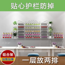 Wrought iron nail polish shelf display stand nail art shelf cosmetics wall rack nail coat Wall Wall European style