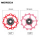 Meroca 자전거 후면 다이얼 가이드 휠 11/13 치아 알루미늄 합금 가이드 장력 휠 금속 베어링 재배 가이드 휠 Meroca 자전거 후면 다이얼 가이드 휠 11/13 치아 알루미늄 합금 가이드 장력 휠 금속 베어링 재배 가이드 휠