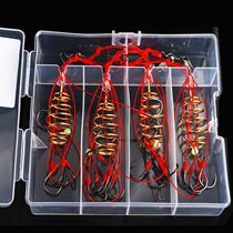 Anti-hanging bottom small explosive hook fish hook Igni sea pole fishing hook sea rod throwing rod overturning plate hook disc hook bomb hook