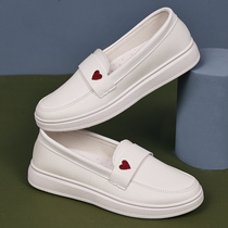 Nurse shoes female soft bottom winter breathable non-stinky feet sandals flat bottom medical work spring and autumn non-slip small white single shoes