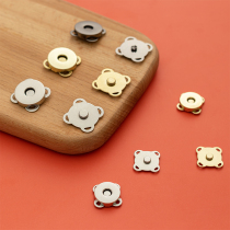 Metal magnetic button buckle luggage bag bag accessories wallet leather bag dark buckle strong iron buckle magnetic buckle button accessories