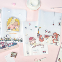 Pregnancy test single contained booklet a4 folder cute pregnancy mother product inspection single file collection booklet B metamaterial transparent insert page file clip student junior high school classification data register pregnancy check report