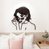 Beauty hand accessories creative mirror stickers net red ins wind wall stickers living room background wall home bedside decoration self-adhesive