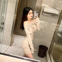 Small child sexy pleasant-like short dress Women in the shape of a shoulder long sleeve trampoline with a hip-to-fit nepotism.