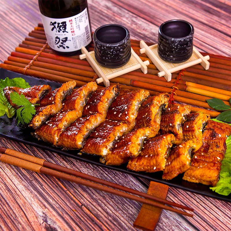 新鲜日式烤鳗蒲烧鳗鱼500g整条装