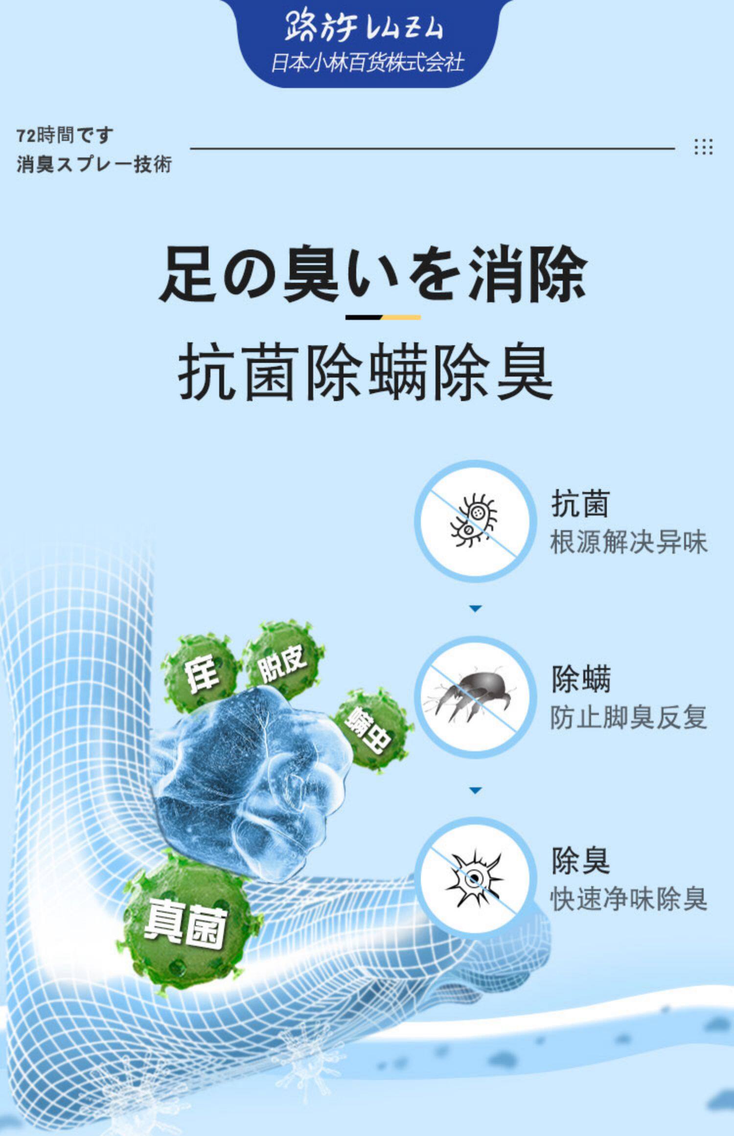 日本stink除臭喷雾鞋子除臭剂鞋柜鞋袜防臭脚臭除菌球鞋杀菌神器