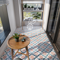 Nordic modern small flower tiles Retro kitchen restaurant wall tiles Bathroom non-slip floor tiles Net red small flower pieces 200200