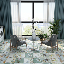 American retro style tiles Living room balcony bed and breakfast background wall tiles flower and bird pattern Kitchen and bathroom non-slip floor tiles 300300