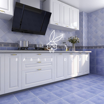 Lilac pastoral style antique brick Bathroom Bathroom non-slip floor tiles Kitchen Retro minimalist wall tiles 300300